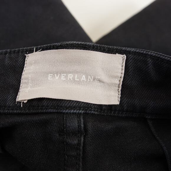 Everlane Black Straight Leg Crop Jeans Womens Sz 0 - Picture 10 of 15